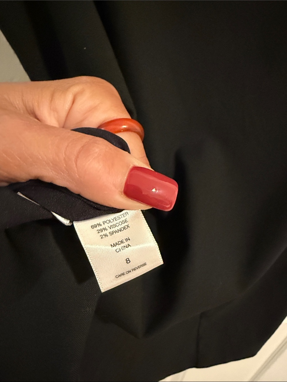 Black Women’s Stretch Pencil Skirt - Picture 5 of 7
